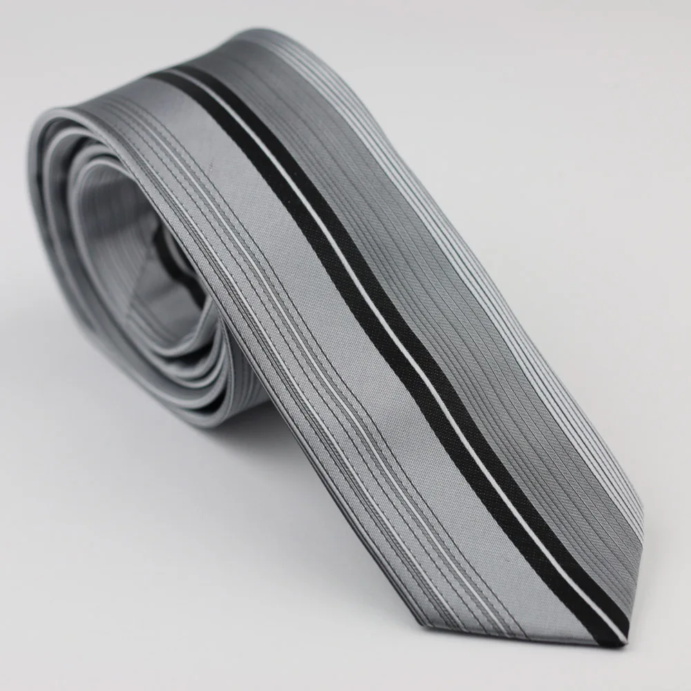 Мужской галстук бабочка LAMMULIN серый с серебристым/черным жаккардовым галстуком в