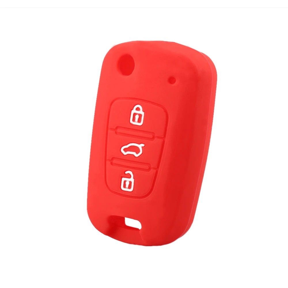 Чехол для автомобильного ключа Силиконовый складной чехол с 3 кнопками Hyundai i20 i30