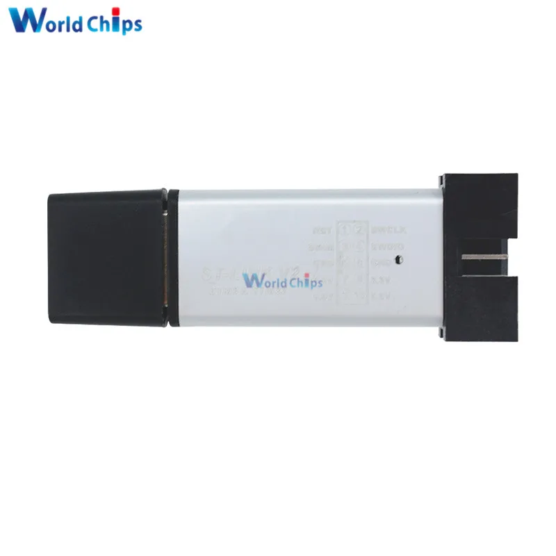 Diymore 1 шт. ST LINK Stlink ST-Link V2 Mini STM8 STM32 симулятор скачать программист Программирование с крышкой DuPont кабель