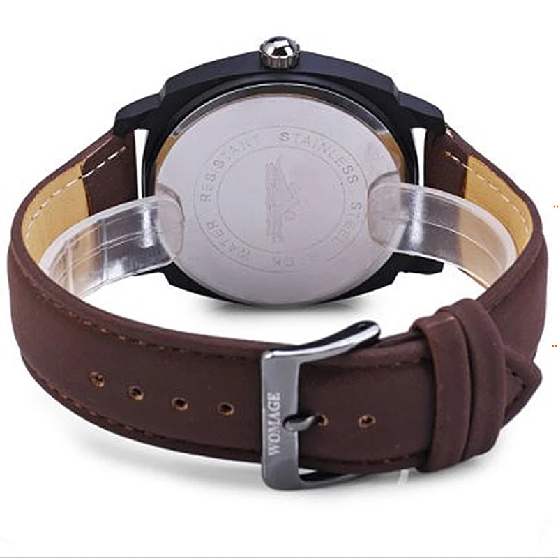 Reloj 2019 модные военные кварцевые мужские часы с кожаным ремешком Спортивные