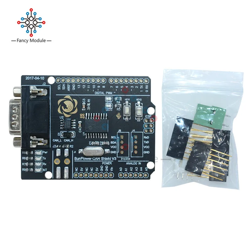MCP2515 Can шина Защитная плата модуля фоторазъем Стандартный UART IIC SPI светодиодный