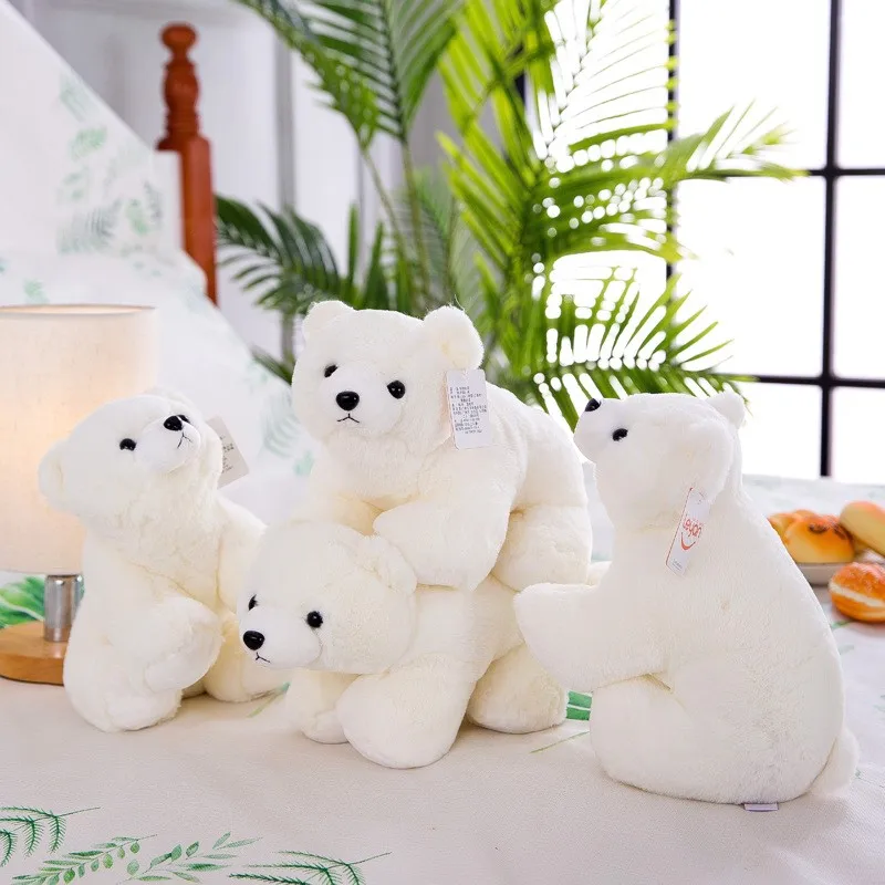 Милый белый медведь плюшевый игрушка Дети Playmate чучело кукла плюшевое животное