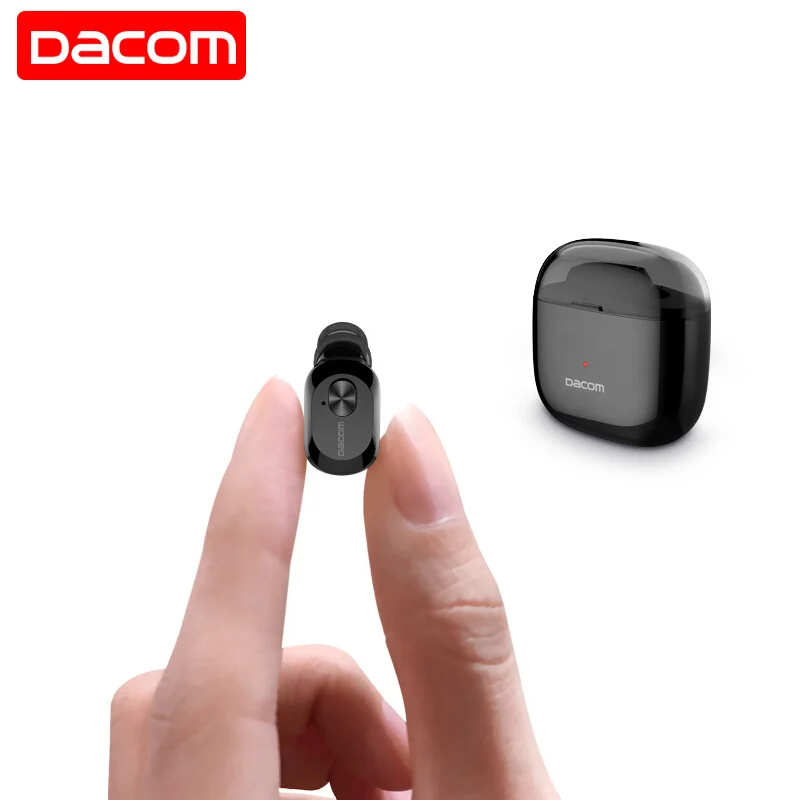 Black retail box DACOM TWS K6P настоящие наушники, мини ушные вкладыши, беспроводные Bluetooth наушники, гарнитура с микрофоном для телефона - Цвет: Black retail box