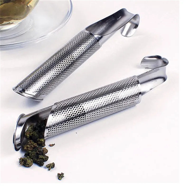 1pc Stainless Steel Tea Infuser Creative Pipe Design Strainer for Mug Fancy Filter Metal Puer Tool | Дом и сад