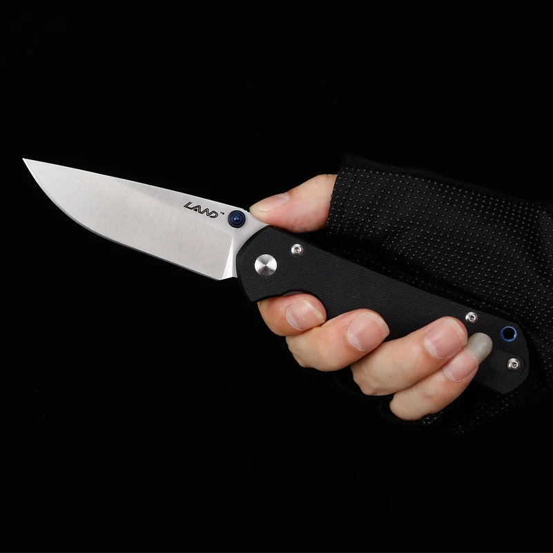 LAND 910 plus карманный складной нож 12C27 из нержавеющей стали для отдыха на природе
