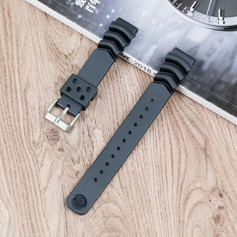

Natural resin strap men's watch accessories for Casio G-SHOCK DW-9052 9050 9051 004C black sports waterproof rubber strap