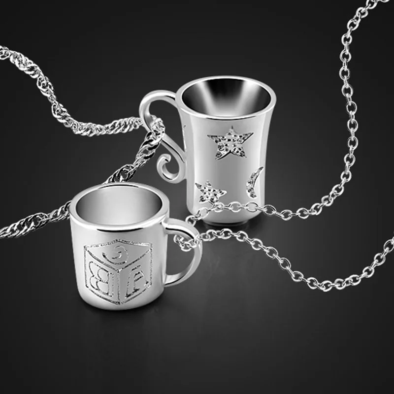 Женское ожерелье из серебра 925 пробы водный дизайн кулон|fashion jewelery|jewelery fashionsterling
