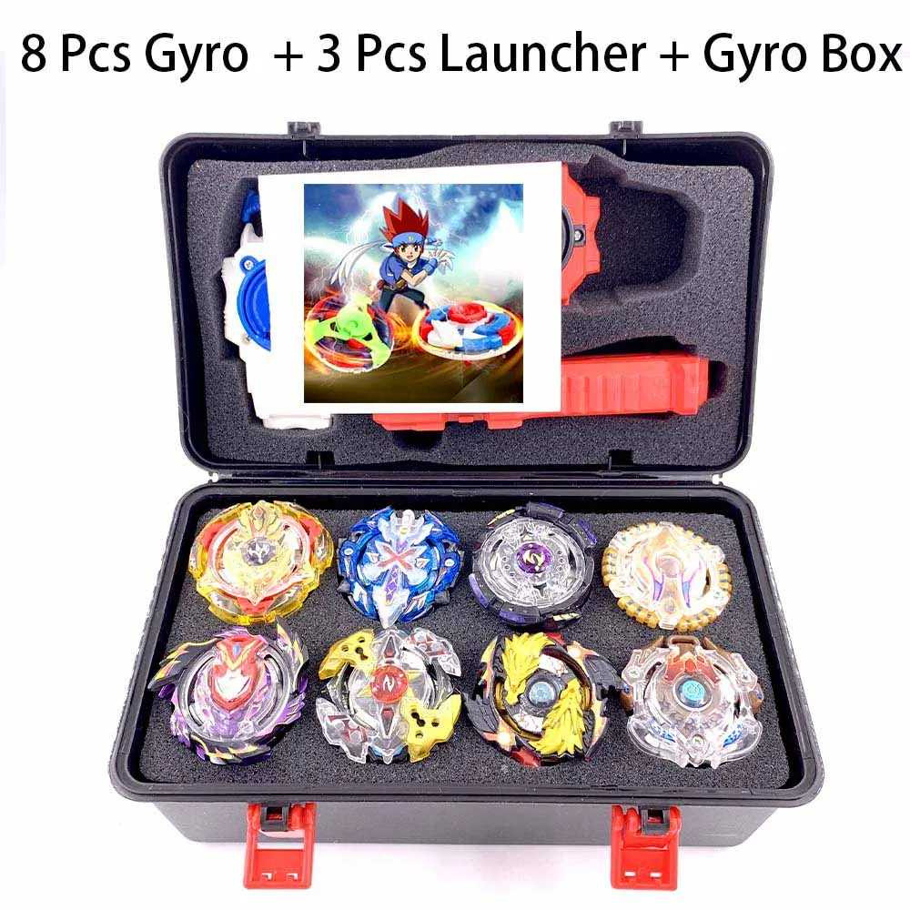 SNH-PT-6 Набор топов пусковые устройства Beyblade игрушки со стартером и ареной Bayblade Металл Бог взрыв волчок Bey Blade лезвия игрушки - Цвет: SNH-PT-6