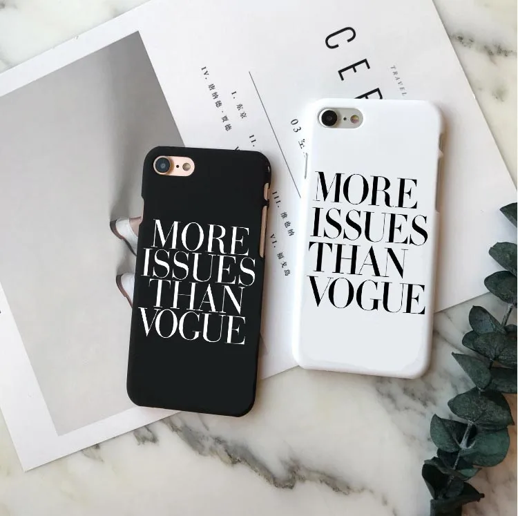 Больше проблем чем Vogue lovers Hard PC черный чехол для iPhone X 10 SE 5 5S 6 6S Plus 7 XS Max XR 8 чехлы
