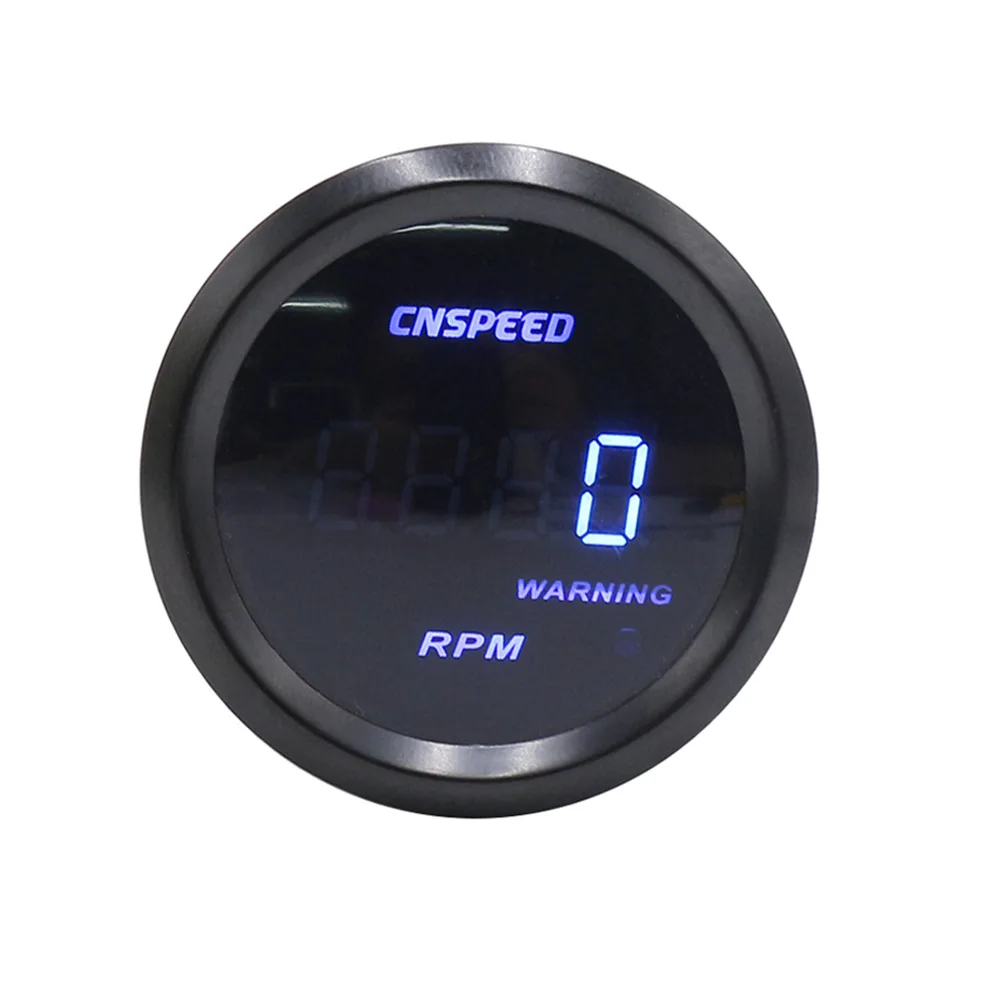Tachometer RPM CNSPEED " 52 мм Автомобильный цифровой турбо Boost Gauge PSI температура воды Температура масла Датчик давления масла вольтметр Тахометр Датчик об/мин - Цвет: Tachometer RPM
