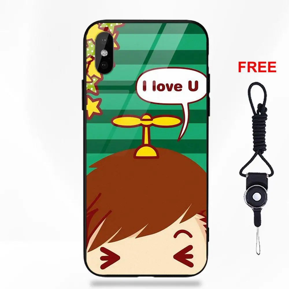 Силиконовые ТПУ оправа закаленное стекло чехол Mocmoc мультфильм мусс для Apple IPhone X XS