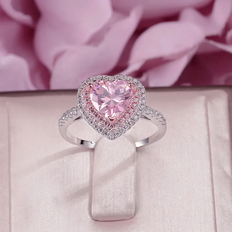 Розовый бриллиант кольцо - 97 фото