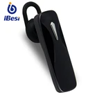 Беспроводные Bluetooth наушники iBesi M163, мини-наушники, одна гарнитура с микрофоном для iPhone, Xiaomi, Samsung, Huawei