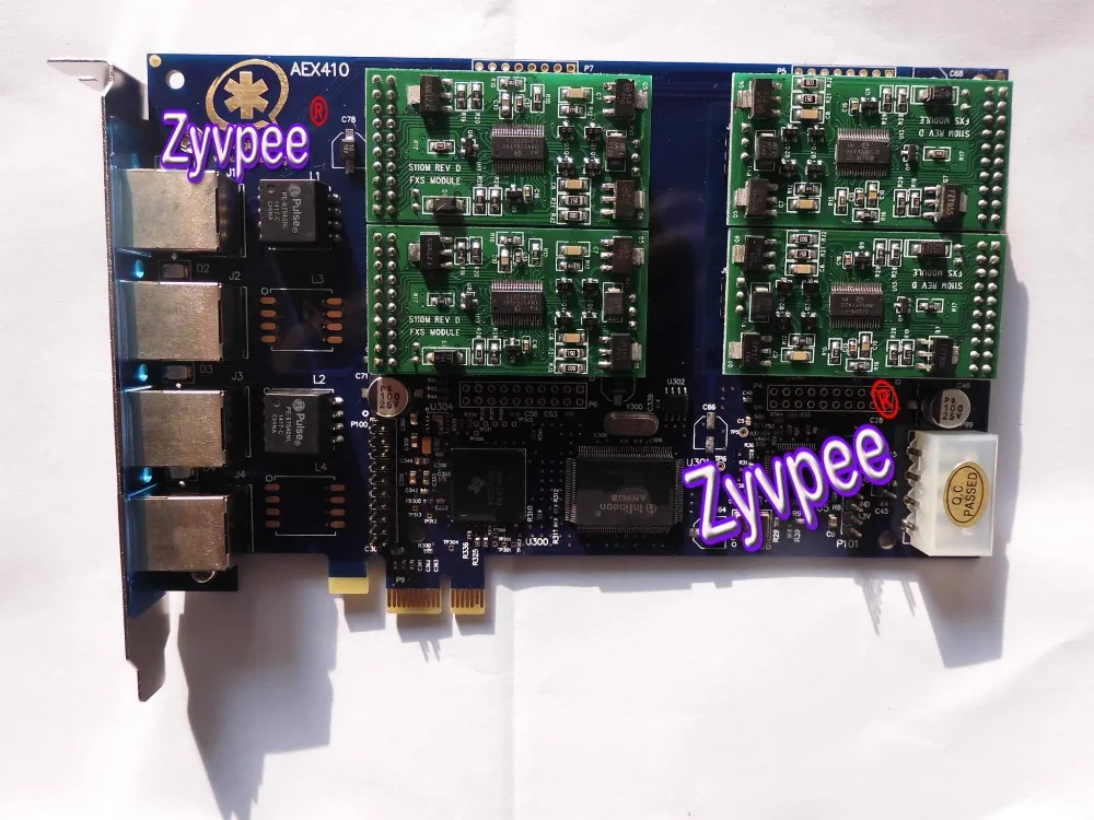 AEX410 4 порта аналоговая карта Asterisk PCIe Trixbox Elastix FreePBX VoIP Fxo Fxs|Охлаждающие подставки