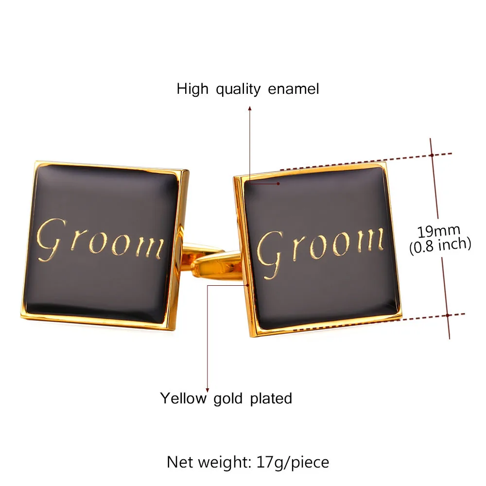 1 пара высокое качество запонки для мужчин подарок жениха оптовая продажа 2016