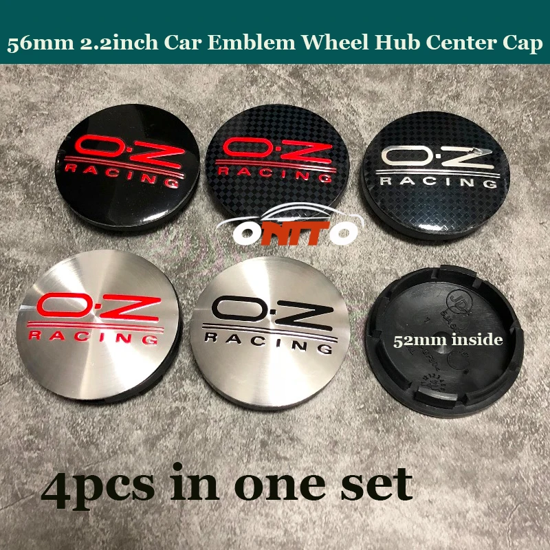 4 шт./лот 56 мм Автомобильная Эмблема для OZ racing O.Z логотип значок Чехлы Mazda VW Skoda Bmw