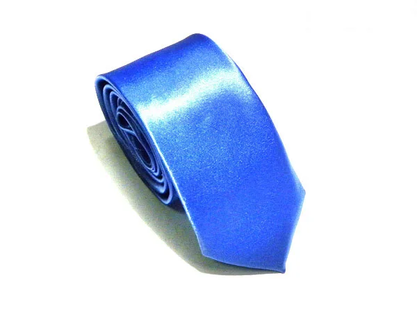 Light blue 10 шт./лот, мужской тонкий галстук, Одноцветный галстук, узкий галстук из полиэстера, ширина 5 см, 34 Цвета, королевский синий, золотой, вечерние, официальные Галстуки - Цвет: Light blue
