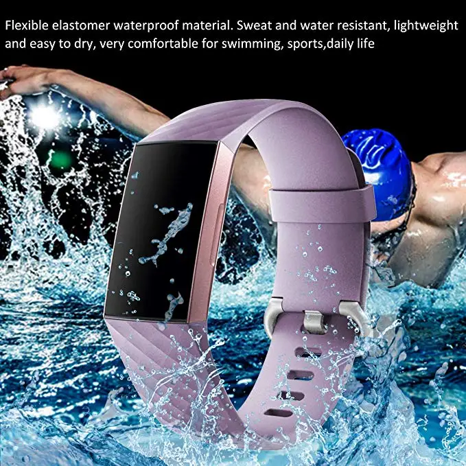 Ремешок для умных часов Fitbit Charge 3 сменный Браслет смарт мужчин и женщин