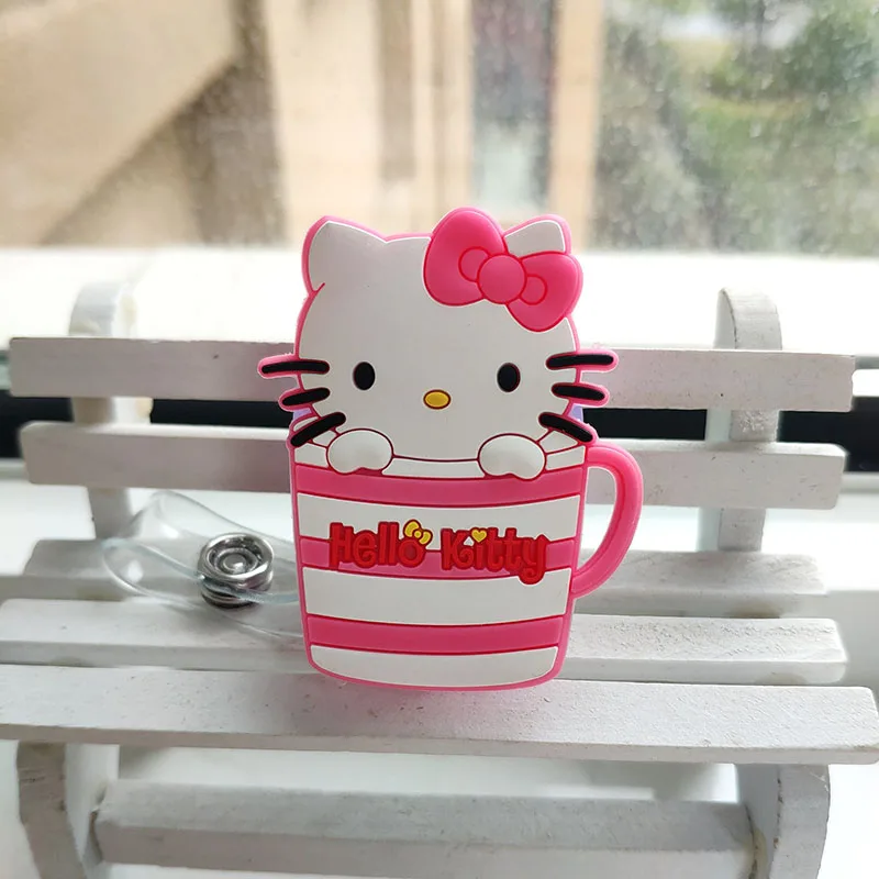 10 шт./лот Kawaii медсестры раскладной держатель для бейджа Pull ID карты бейдж держатель зажим для больницы, для школы служебный значок держатель