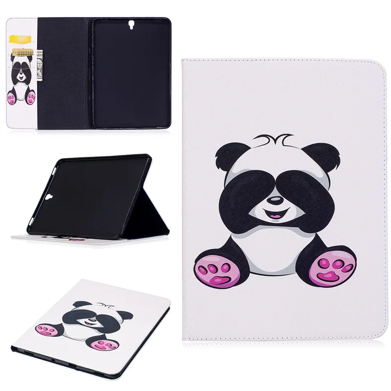 Для Tab S3 9 7 чехол мультфильм кошелек Panda принципиально для Samsung Galaxy T820 SM T825 планшета