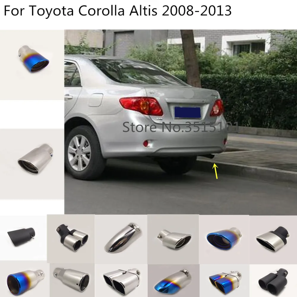Стайлинг кузова автомобиля глушитель выхлопная труба 1 шт. для Toyota Corolla Altis 2008 2009