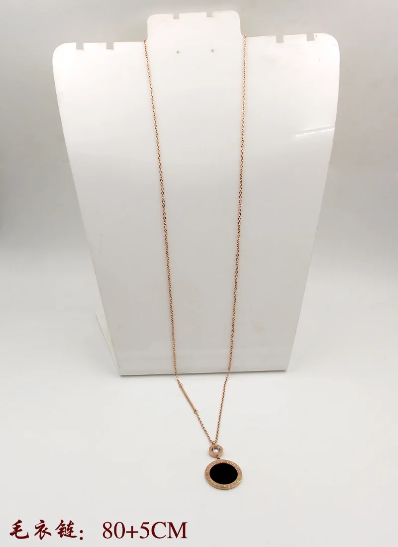 Женская цепочка из нержавеющей стали с подвеской в виде ракушки|sweater chain|brand