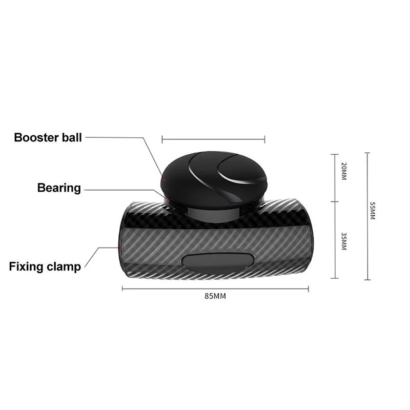 

Aid Steering Wheel Booster Black 85*55mm Replace Accessory Replacement