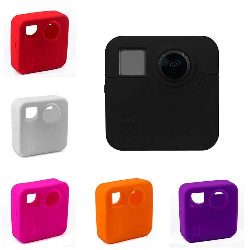 Новый GoPro аксессуары силиконовый чехол для Fusion 360 градусов панорамный Камера