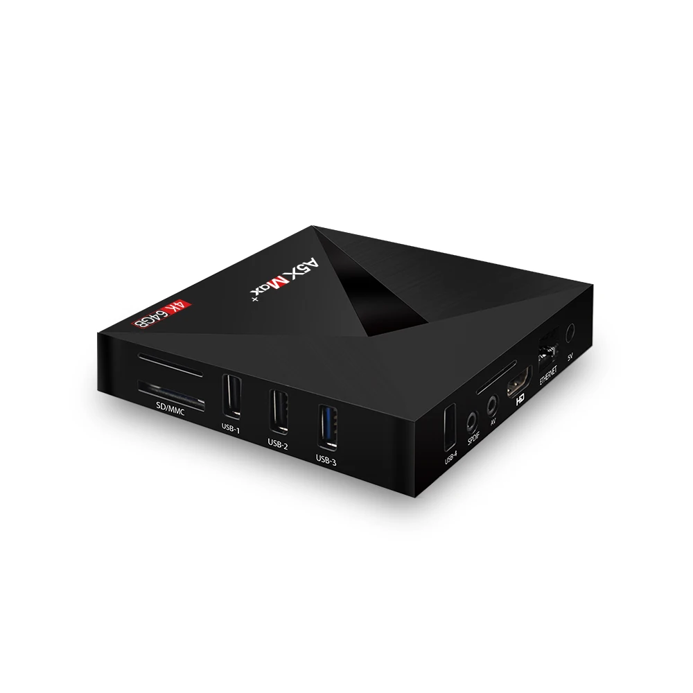 A5X MAX Plus 4 Гб ОЗУ 64 ПЗУ Обновление Android 8 1 ТВ коробка 2018 RK3328 четырехъядерный USB 3 0 2 4G/5G