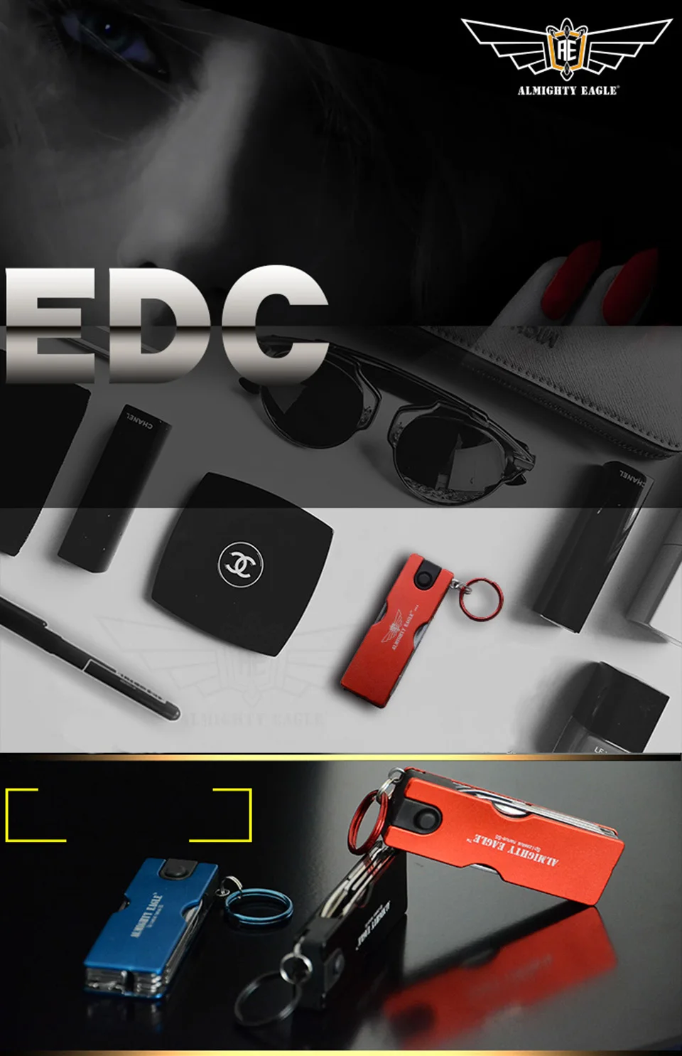 Мощный Орел портативный нож Мини Складные Ножи EDC инструмент монета нож s мульти инструменты ручные инструменты для выживания брелок кольцо