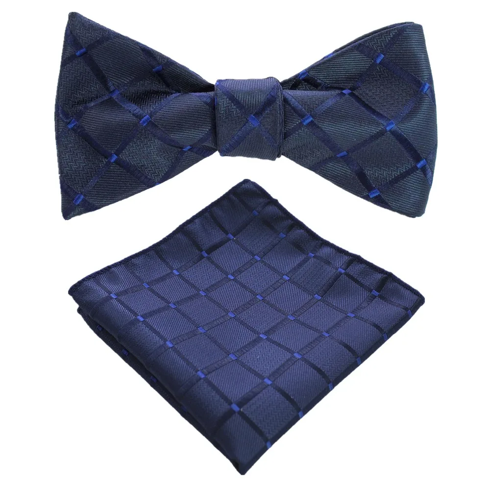 Комплект из галстука бабочки и карманного платка 6 шт.|Мужские галстуки носовые