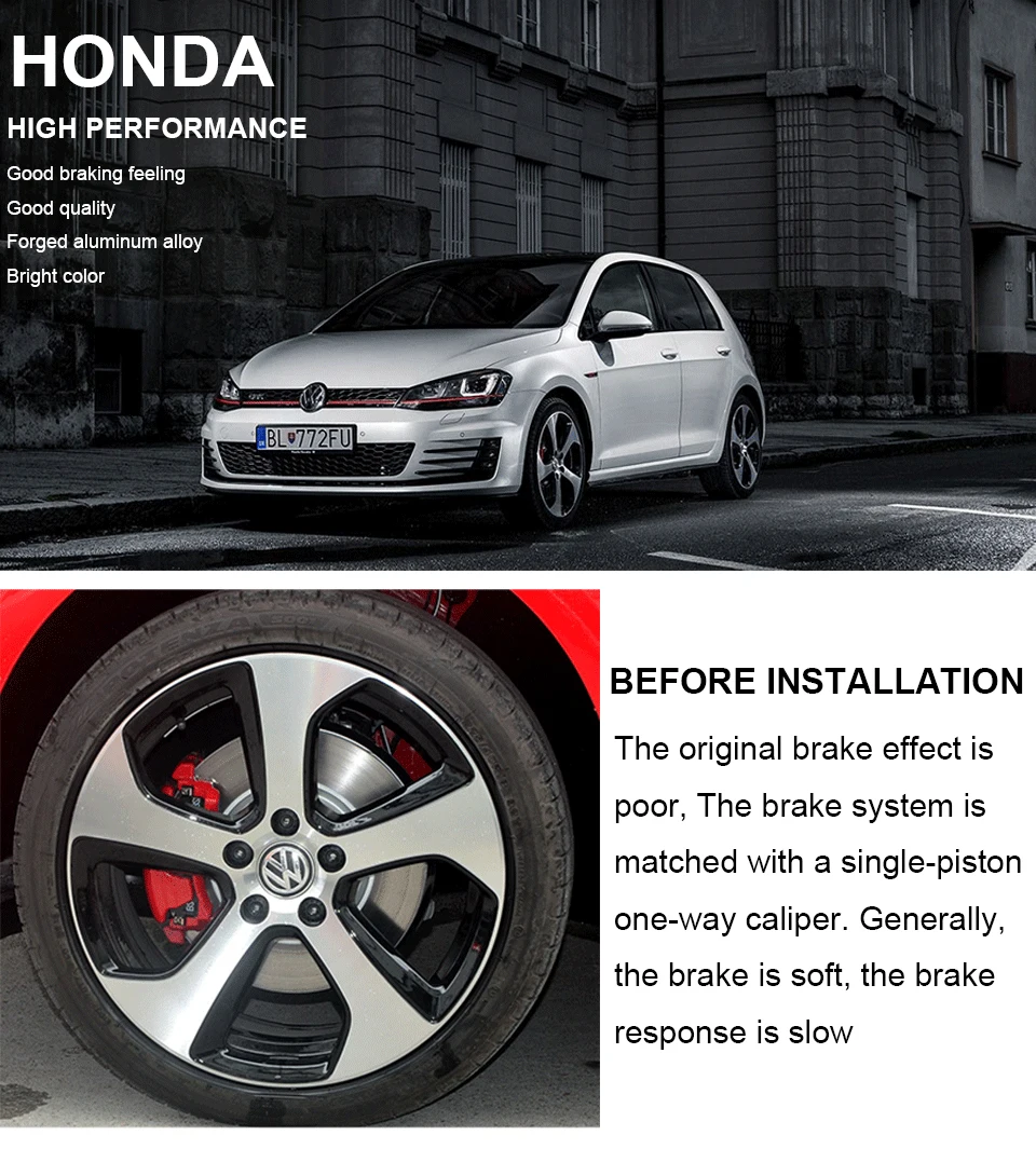 Бренд SAVANINI большой 4/6 поршневой тормозной суппорт набор для VW Golf 6/7 GTI Sciocco Ocativa PQ35 PQ46 MQB алюминиевые передние колеса 355