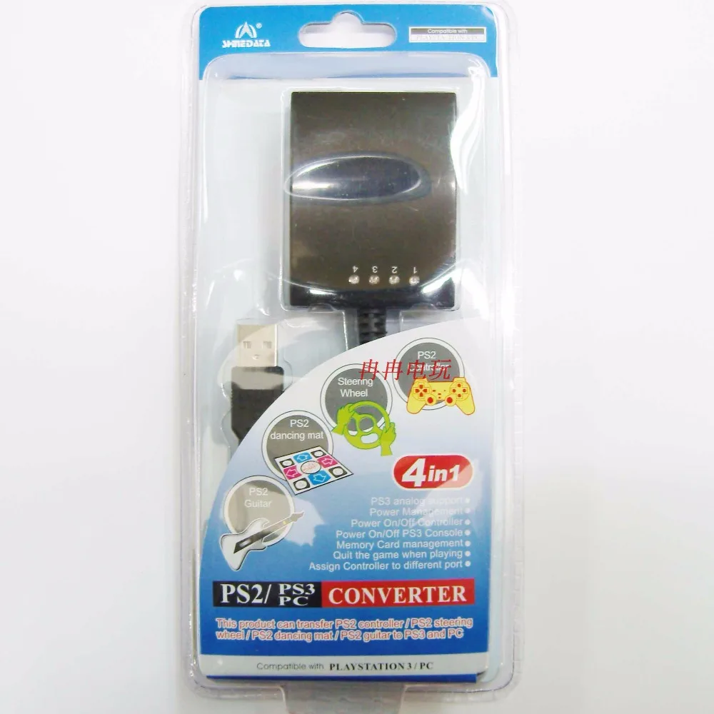 5 шт./лот 4 в 1 для PS2 PS3 контроллер танцевальный коврик ps2 к рулю Гитары ПК компьютер