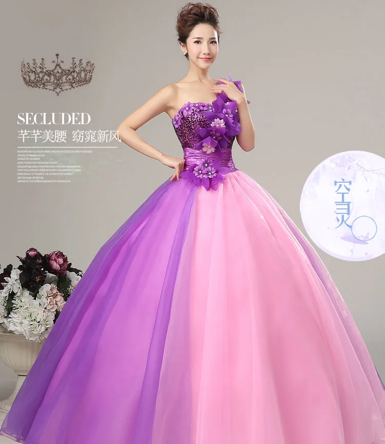 Vestidos Baratos Quinceanera, новинка, платье принцессы, бальное платье на одно плечо с цветочным рисунком, на заказ, плюс размер, платье для выпускного вечера