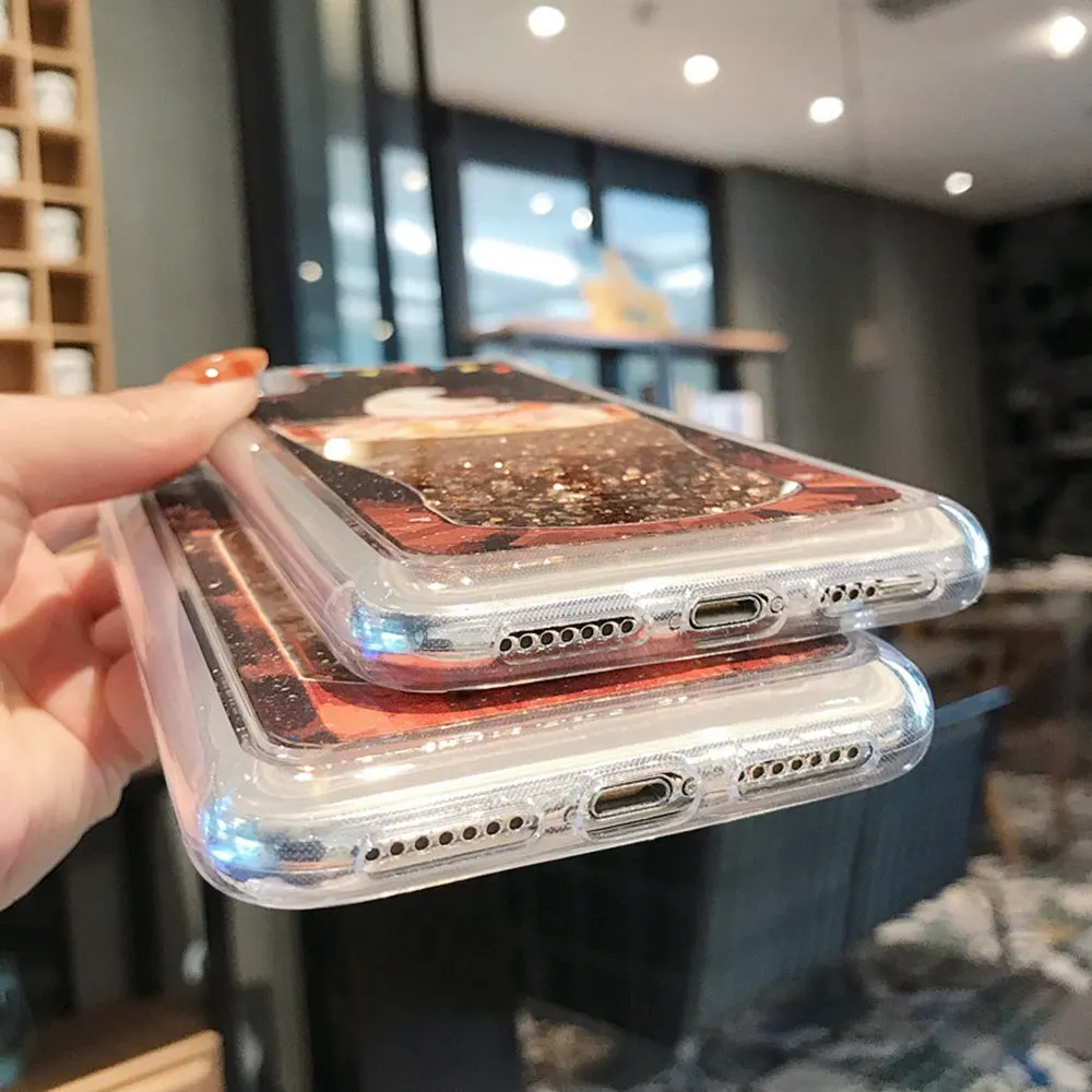 KISSCASE медведь чехол с сияющими блестками для samsung J4 J6 A50 A5 A6 A7 A8 2018 динамическая