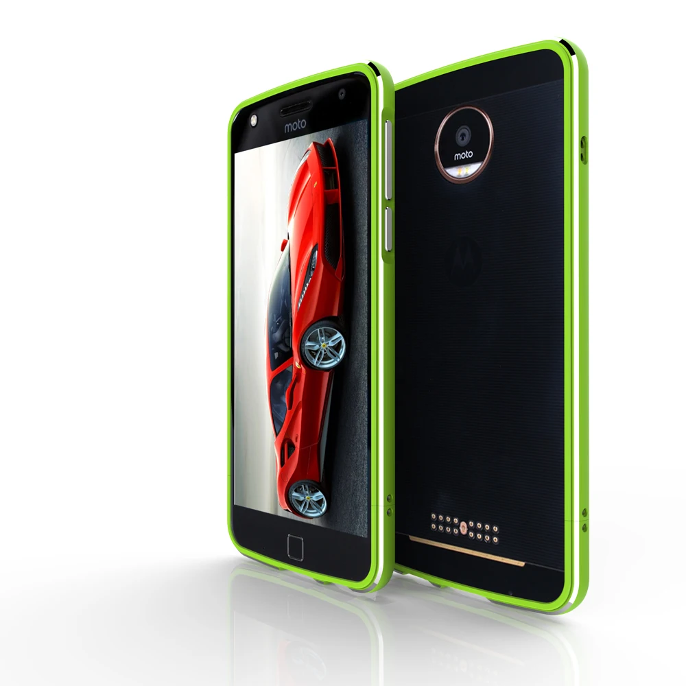 Чехол бампер для Motorola Moto Z2 Play алюминиевая металлическая рамка чехол Z