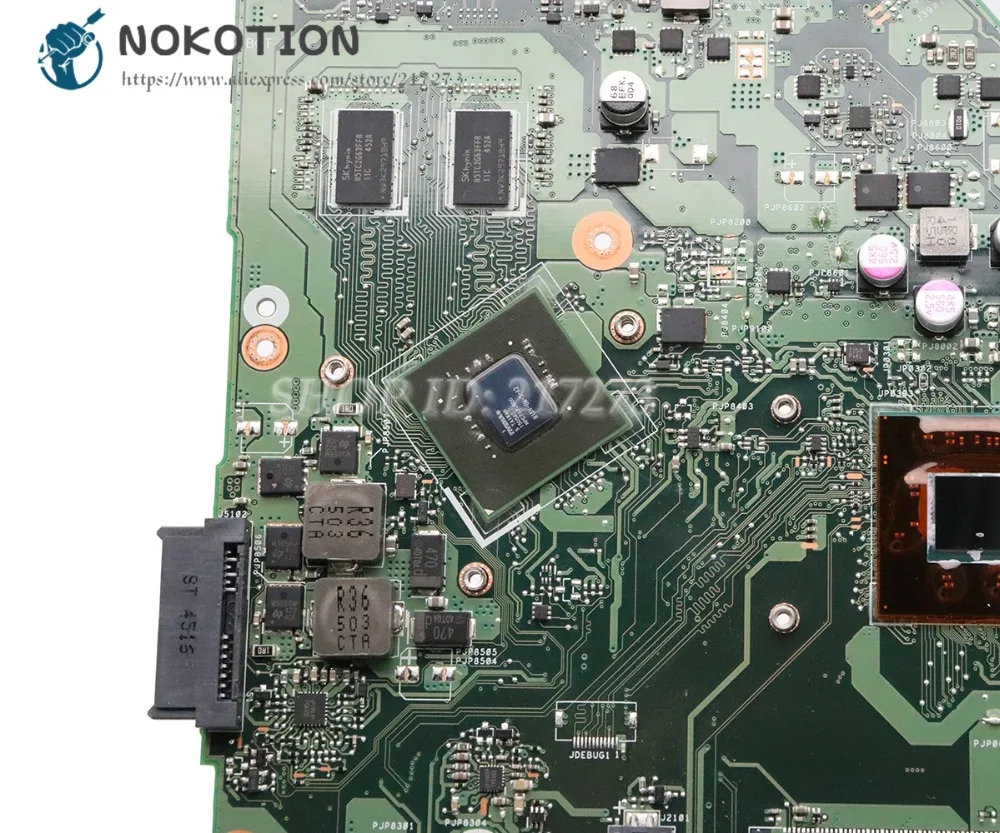 Материнская плата NOKOTION 60NB06P0-MB2400 для ASUS X550MD Y582M X550MJ X552M графическая 820M | Компьютеры