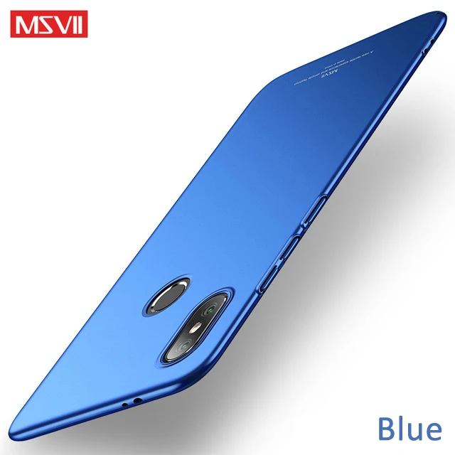 Blue Для Xiaomi Mi A2 Lite чехол MSVII Жесткий PC полная защита чехол ультра тонкий матовый чехол для Xiaomi Mi A2lite A2 Lite чехол для телефона - Цвет: Blue