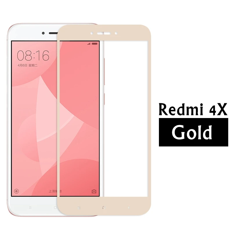 Закаленное стекло для Xiaomi Redmi 4 X защита экрана 4X полное покрытие 4X4 Redmi4X стеклянная