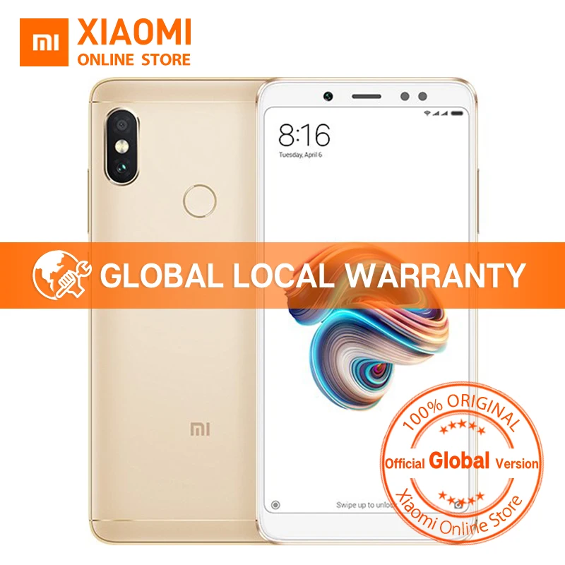 Глобальная версия Xiaomi Redmi Note 5 Snapdragon 636 Octa Core 3 ГБ 32 99 &quotполный Экран двойной AI