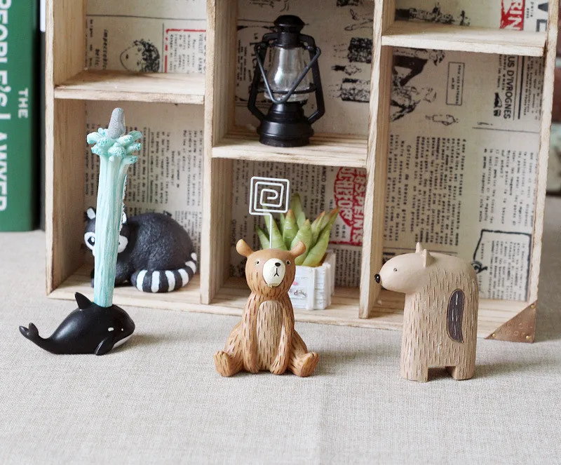 Деревянный шкаф 7 решеток ящиков для хранения настенная полка ландшафтный