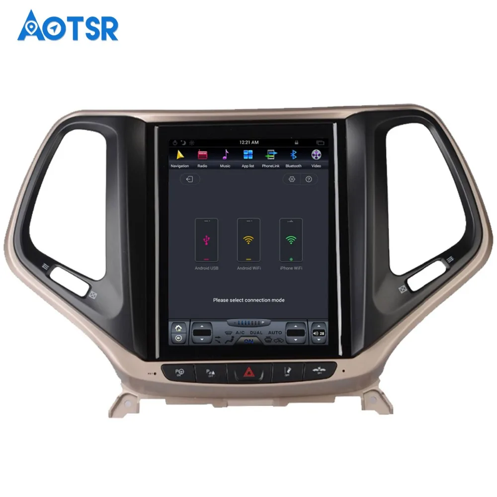 Автомобильный DVD-плеер в стиле Tesla Android 6 0 GPS-навигация для JEEP Cherokee 2014-2018