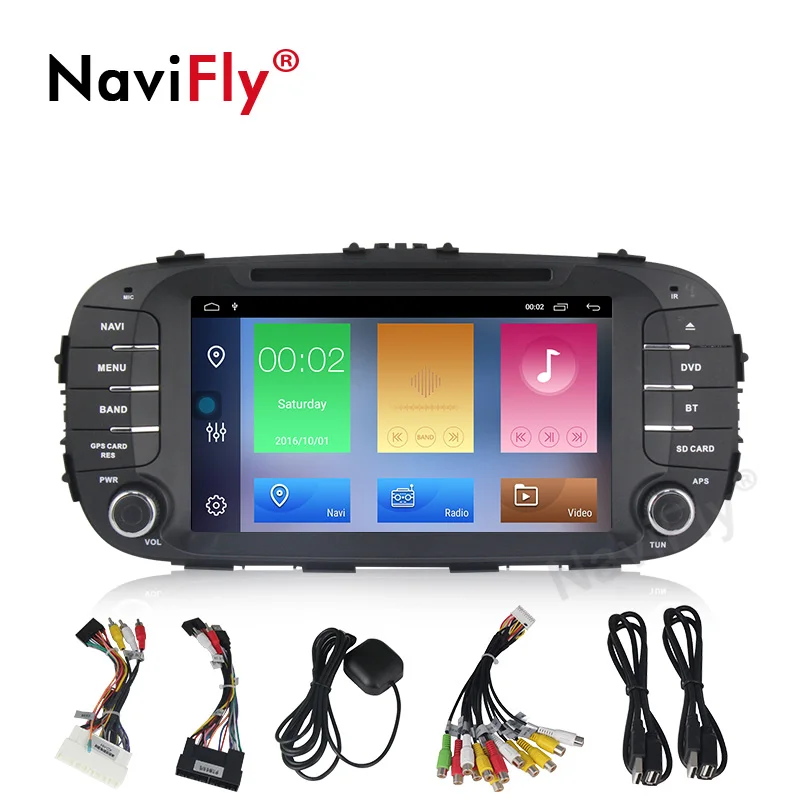 Android 9 1 Автомобильный dvd Радио для Kia Soul 2014 2015 2016 2017 мультимедийный видео плеер
