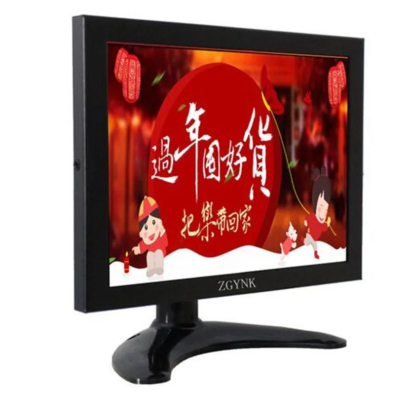 8 дюймовый TFT светодиодный монитор BNC VGA AV интерфейс дисплей 1024x768 яркий