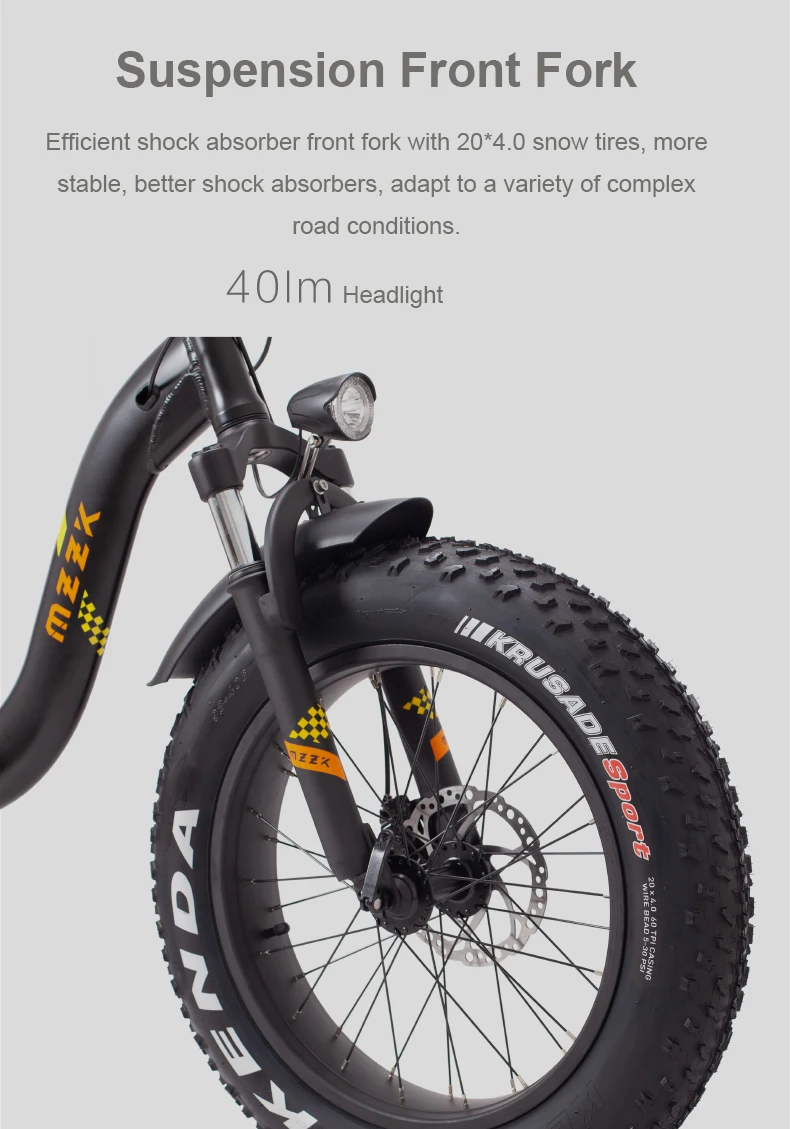 20 дюймов электрический велосипед 48v500w мотор shimano 7 скоростей fat ebike fold Princess fold frame snow 4,0 с широкими шинами Электрический велосипед