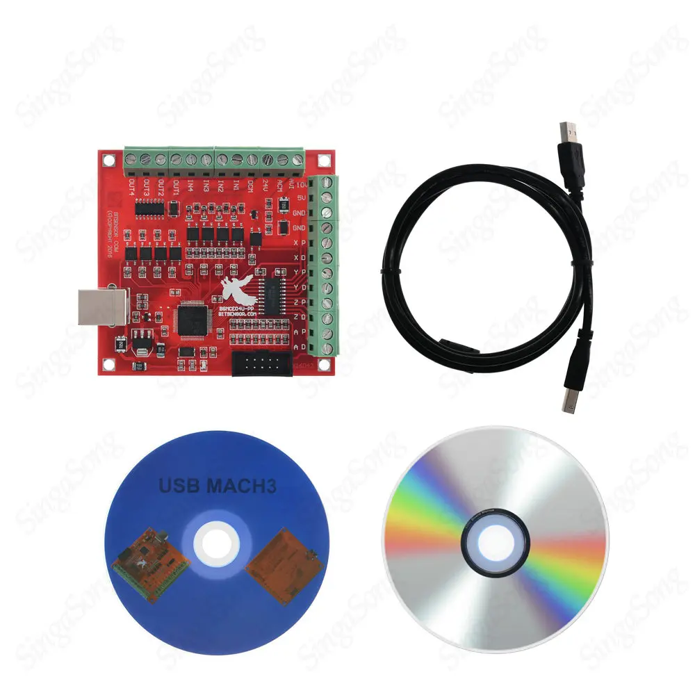 CNC USB MACH3 100 кГц секционная плата 4 оси интерфейс драйвер контроллер движения