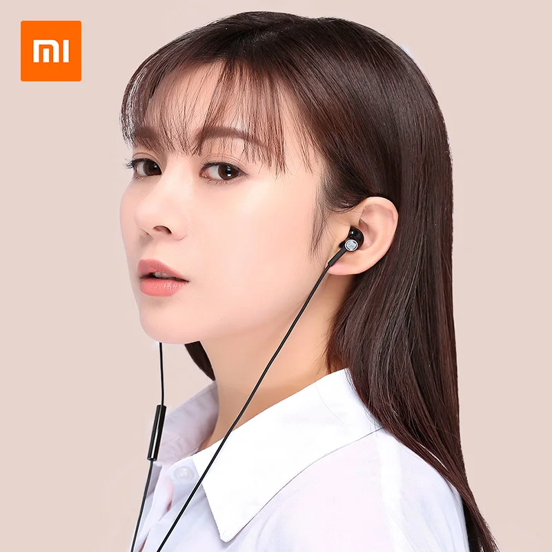 100% оригинал Xiaomi гибридный DC половинные наушники рог l-образная вилка MEMS микрофон