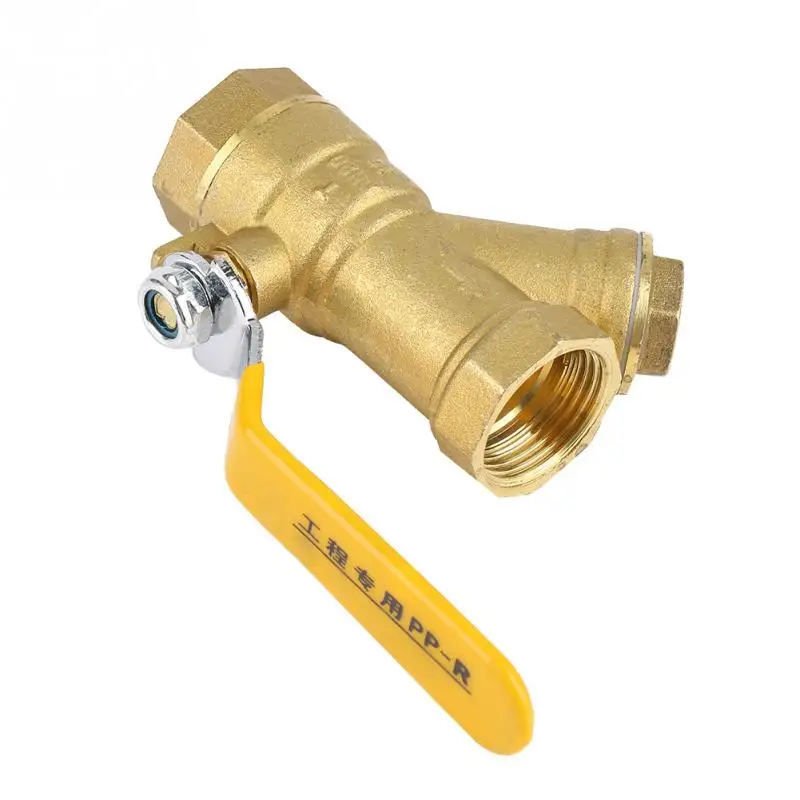 

3/4" BSPP Y Type Brass Valve Strainer Filter Ball Valve Female Thread for Water Natural Gas 3/4in NPT Ball Valve valvula