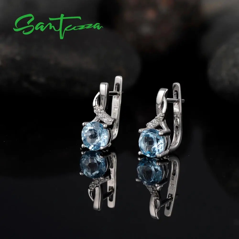 SANTUZZA серебряные серьги для женщин Аутентичные серебро 100% 925 пробы ослепительные