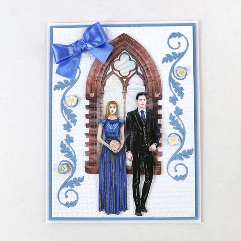 Жених и невеста металлический Трафаретный вырубной штамп Трафареты набор сделай